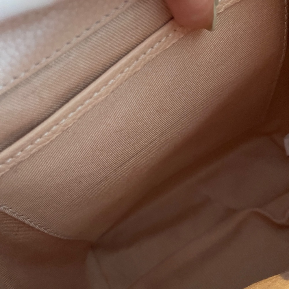 Polene numero un mini leather crossbody bag in pink - Picture 12 of 14